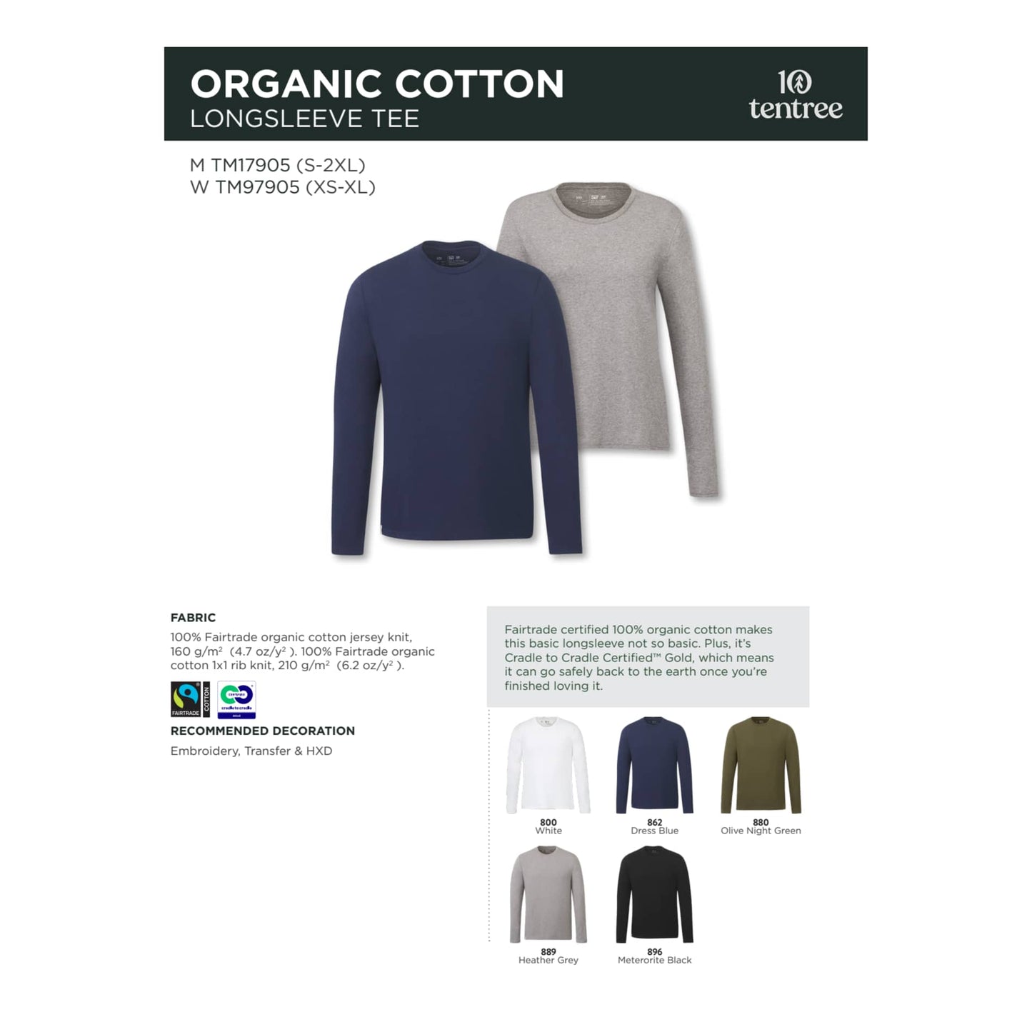 Black tentree Organic Cotton Longsleeve Tee - Women's