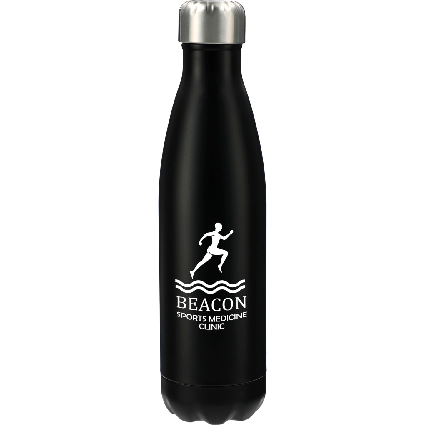 Front View of Black Arsenal 25oz Stainless Sports Bottle
