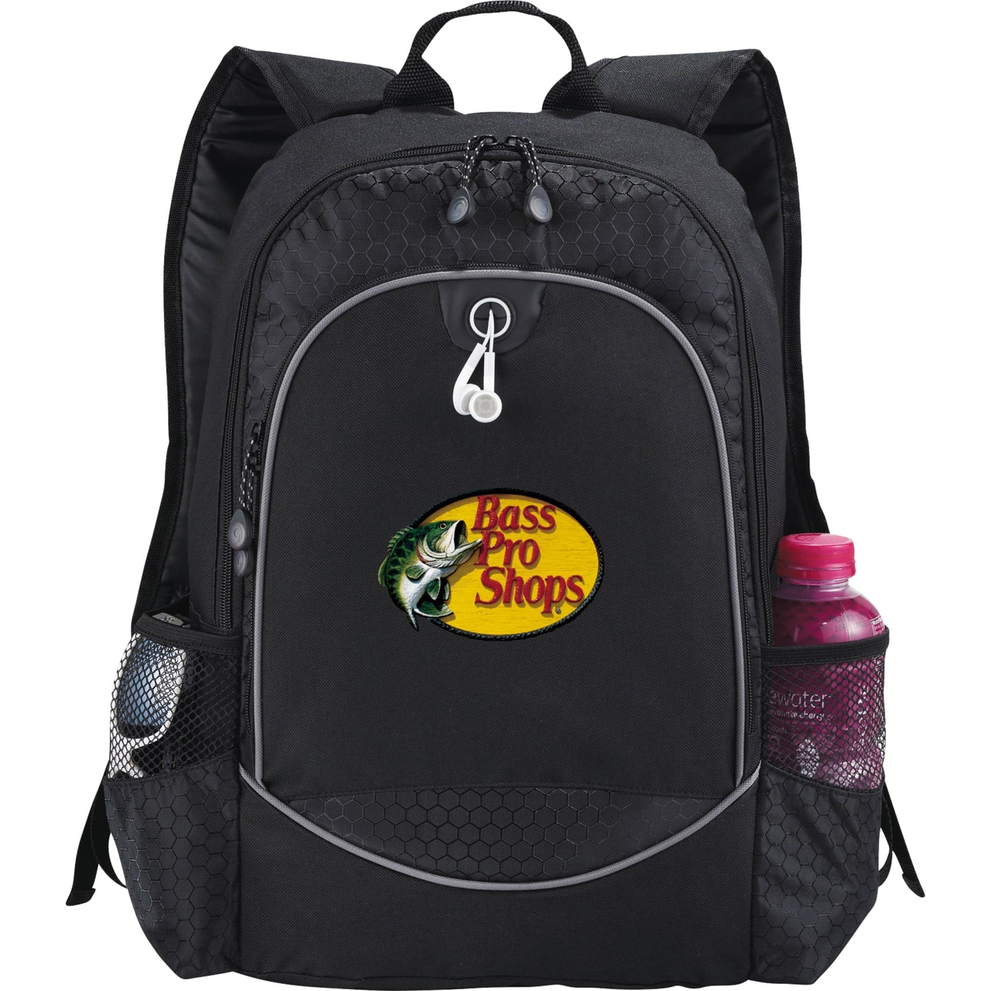 Front View of Black Hive 15" Computer Backpack