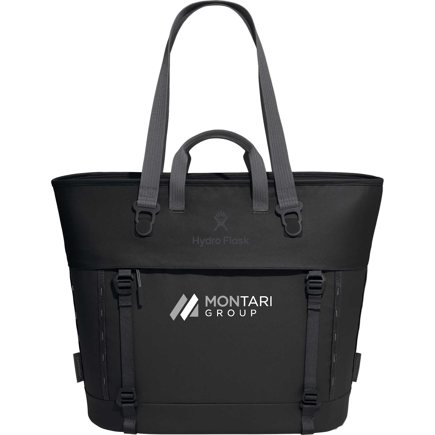 Front View of Black Hydro Flask® Maxi 30L Insulated Tote
