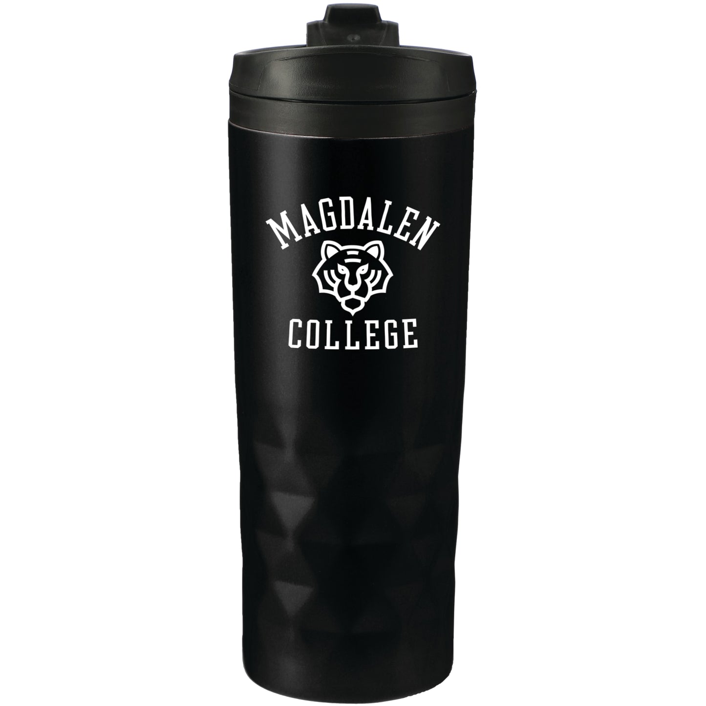 Front View of Black Kappa 16oz Tumbler