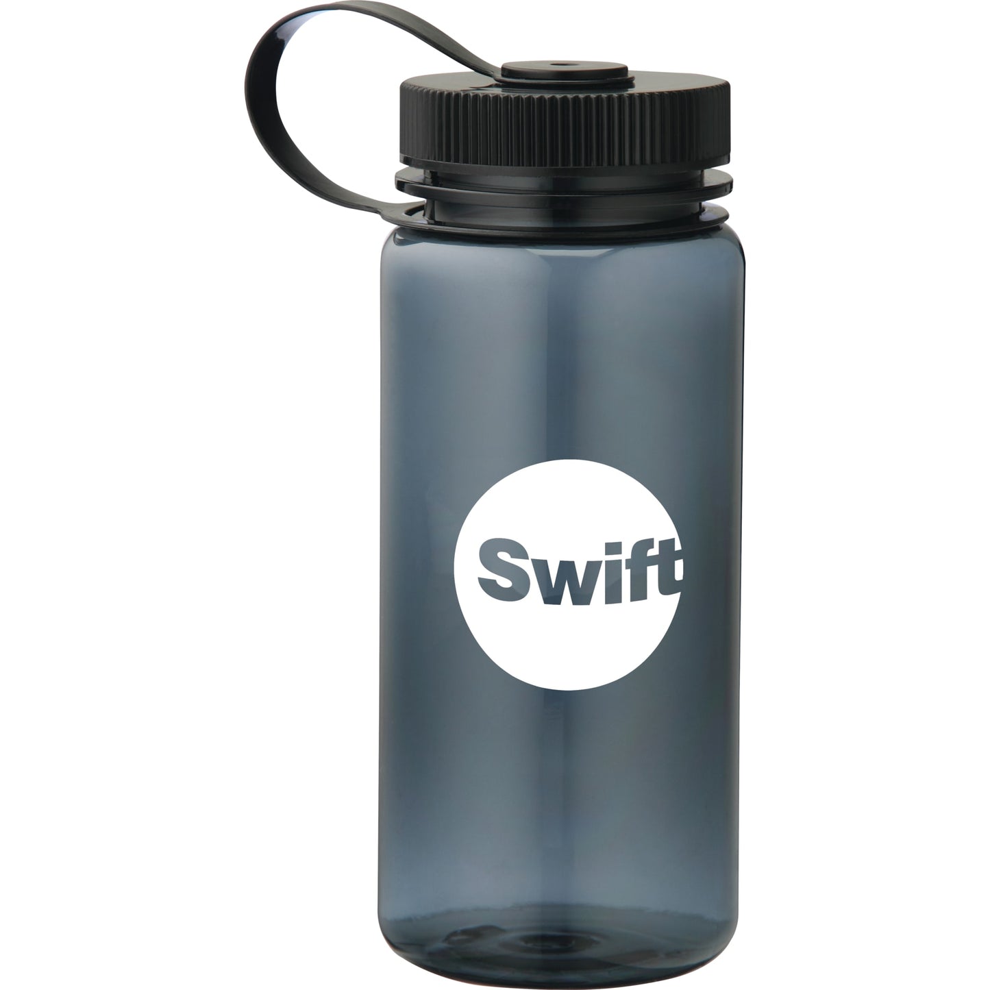 Front View of Black Montego 21oz Sports Bottle