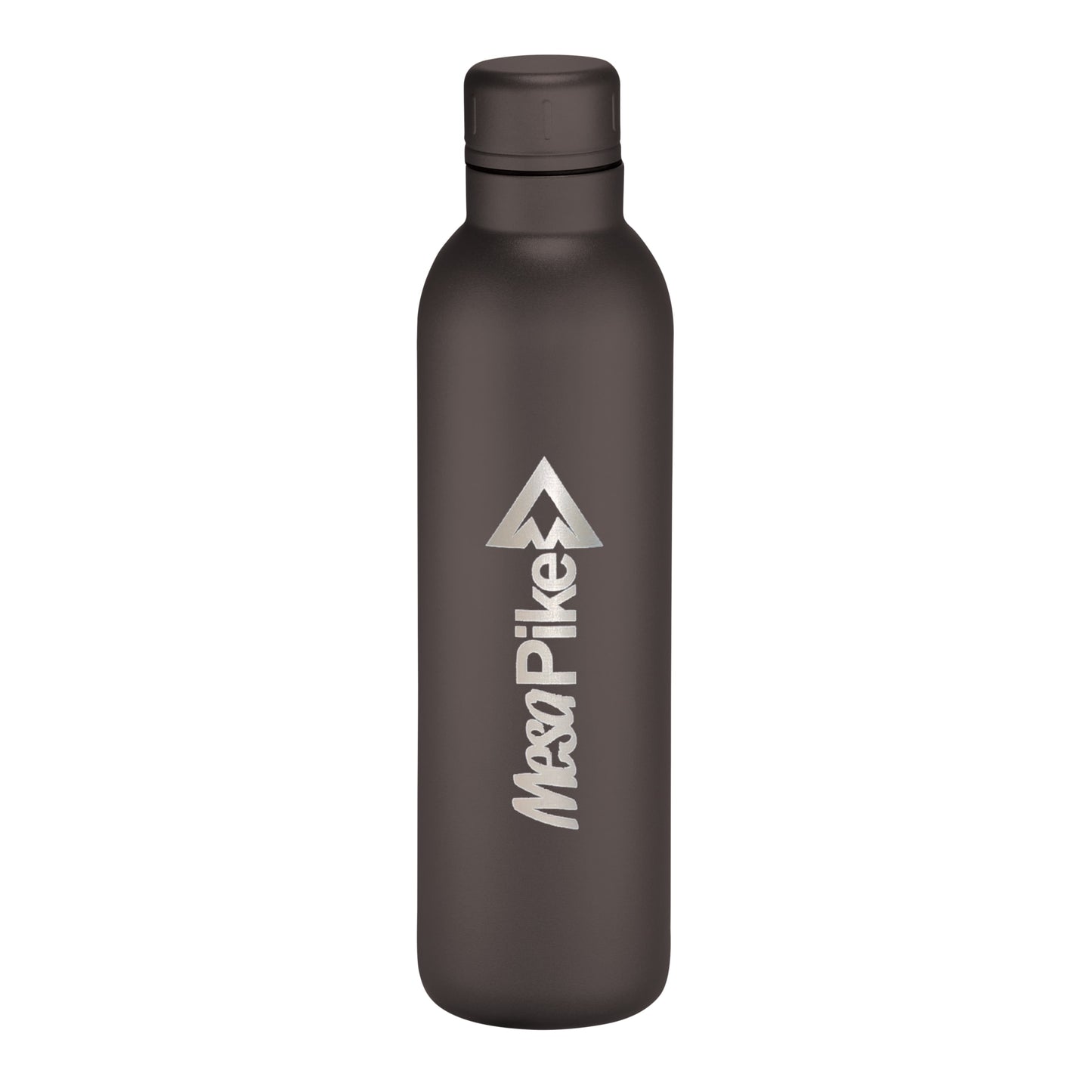Front View of Black Thor Copper Vacuum Insulated Bottle 17oz