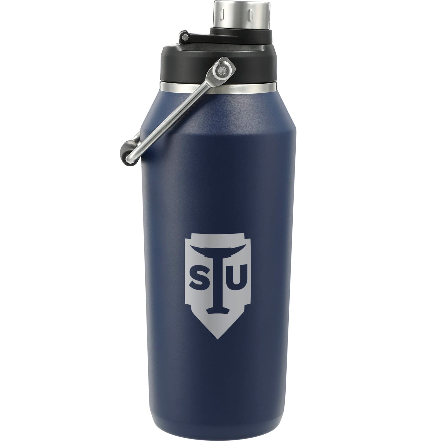 Front View of Blue Vasco Copper Vacuum Insulated Bottle 40oz