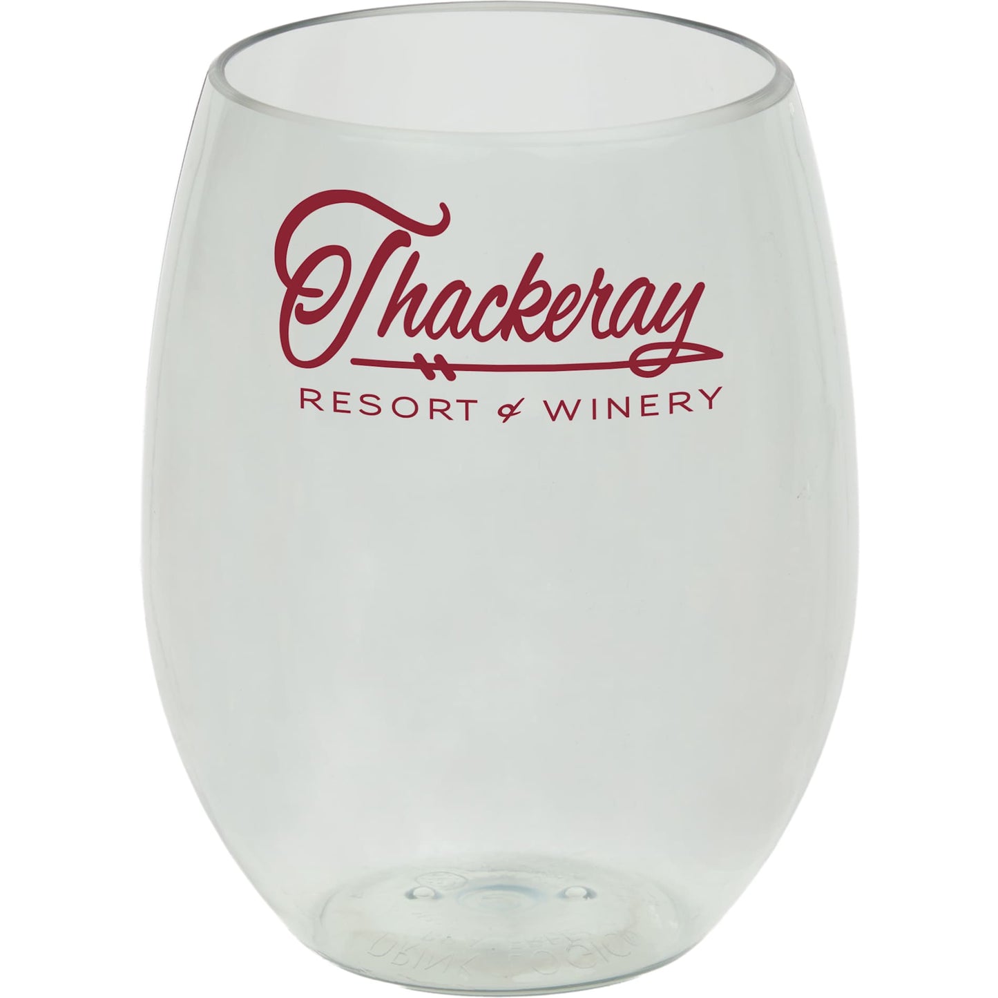 Front View of Clear Veranda Wine Tumbler 16 oz