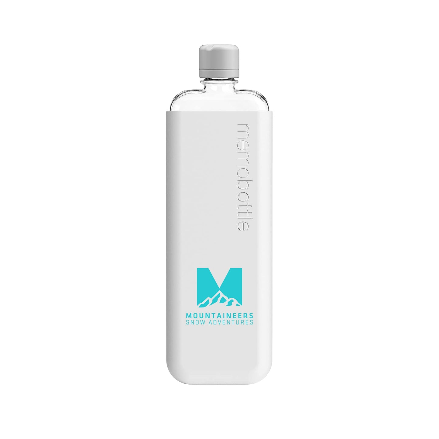 Front View of Gray SLIM Original Colored memobottle