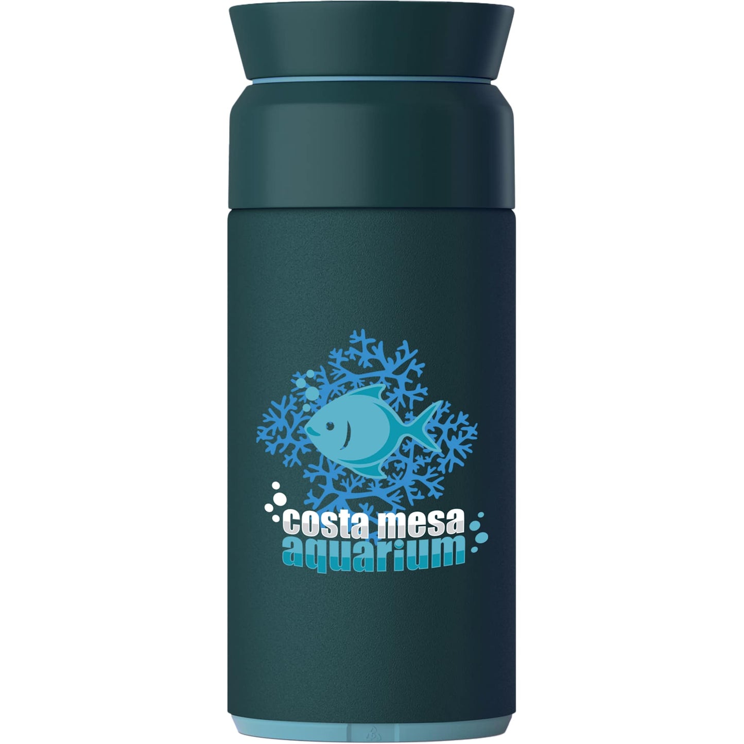 Front View of Green Ocean Bottle Coffee Flask 350ml