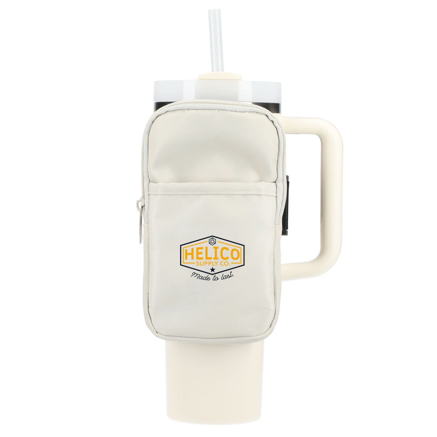 Front View of Natural Bottle Buddy Deluxe Water Bottle Pouch