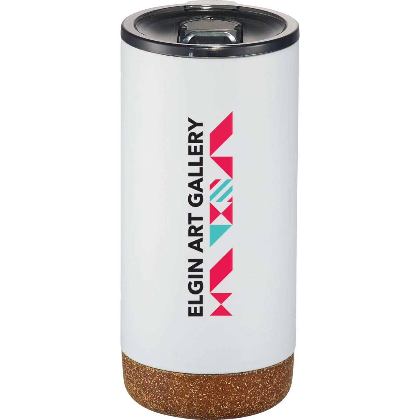 Front View of White Valhalla Copper Vacuum Insulated Tumbler 16oz