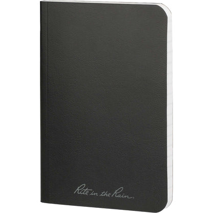 Black 3.5" x 5.25" Rite in the Rain Soft Cover Notebook plain