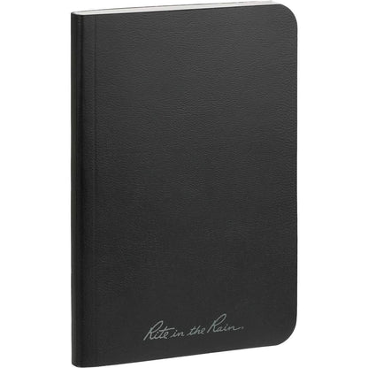 Black 3.5" x 5.25" Rite in the Rain Soft Cover Notebook plain