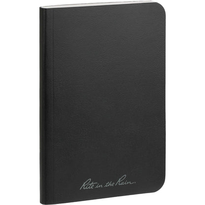 Black 3.5" x 5.25" Rite in the Rain Soft Cover Notebook plain
