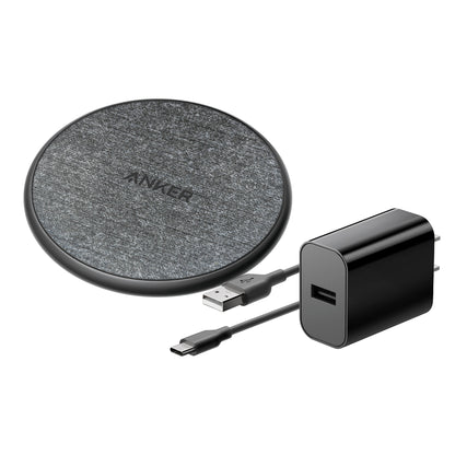 Black Anker® 318 Wireless Charging Pad plain