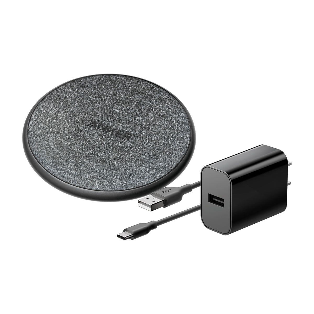 Black Anker® 318 Wireless Charging Pad