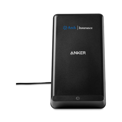 Black Anker® PowerWave 10W Stand with Charger
