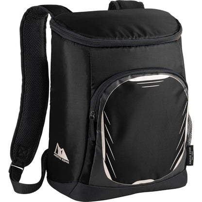 Black Arctic Zone® 18 Can Cooler Backpack plain