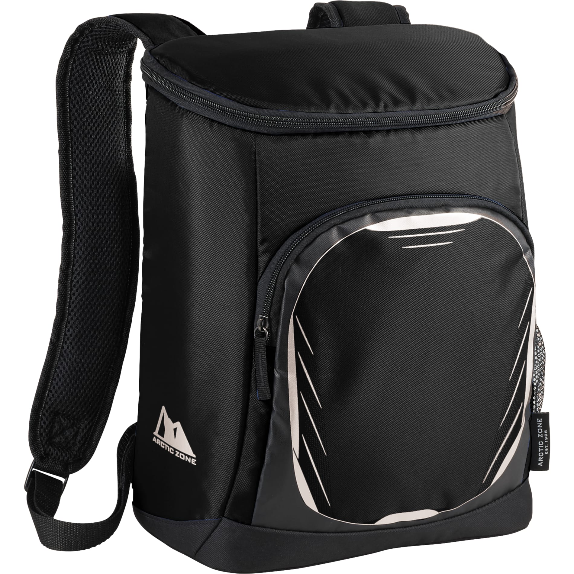 Black Arctic Zone® 18 Can Cooler Backpack plain