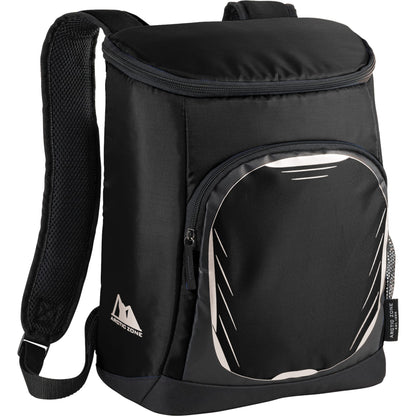 Black Arctic Zone® 18 Can Cooler Backpack plain