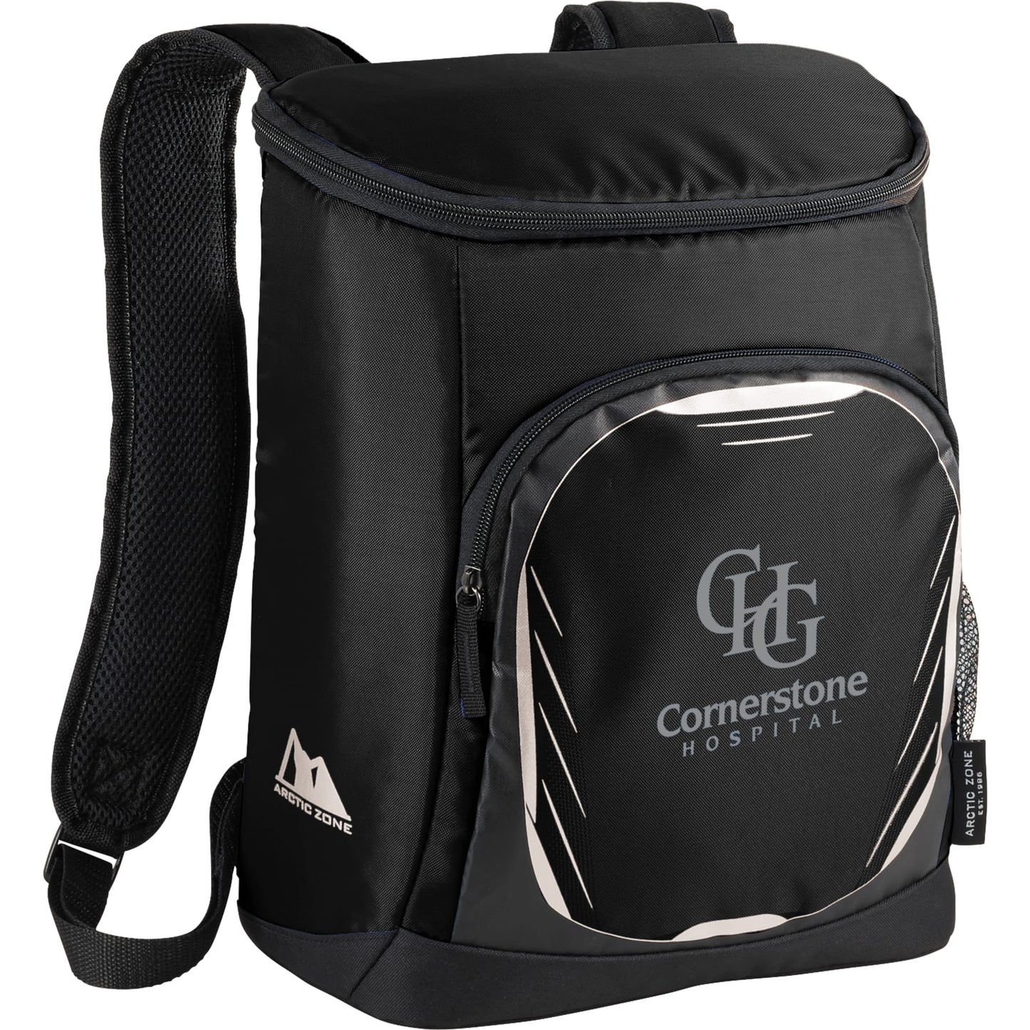 Black Arctic Zone® 18 Can Cooler Backpack