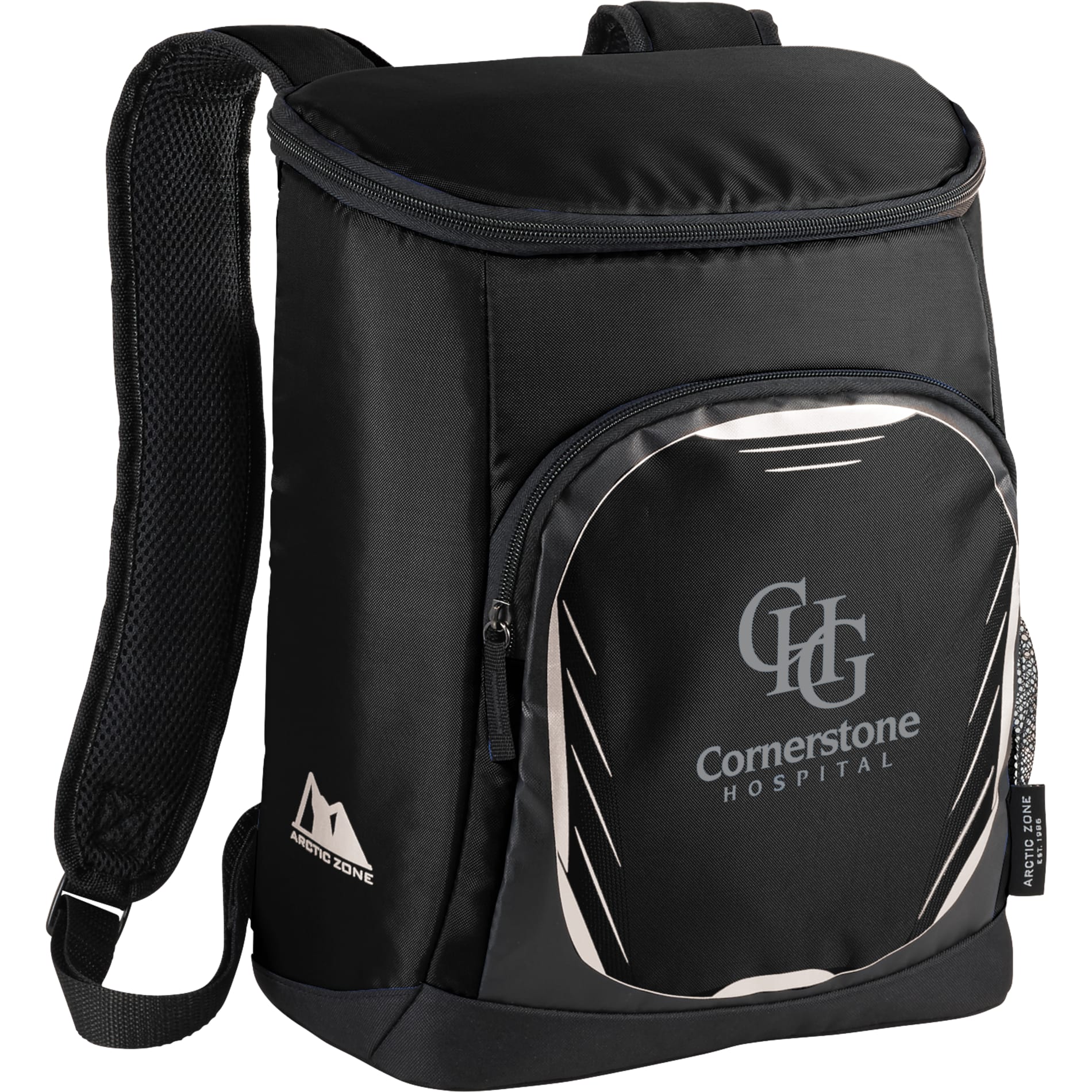 Black Arctic Zone® 18 Can Cooler Backpack