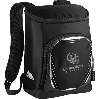 Black Arctic Zone® 18 Can Cooler Backpack