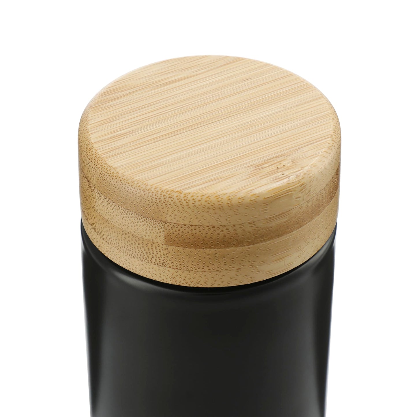 Black Arlo Ceramic Tumbler with Bamboo lid 11oz