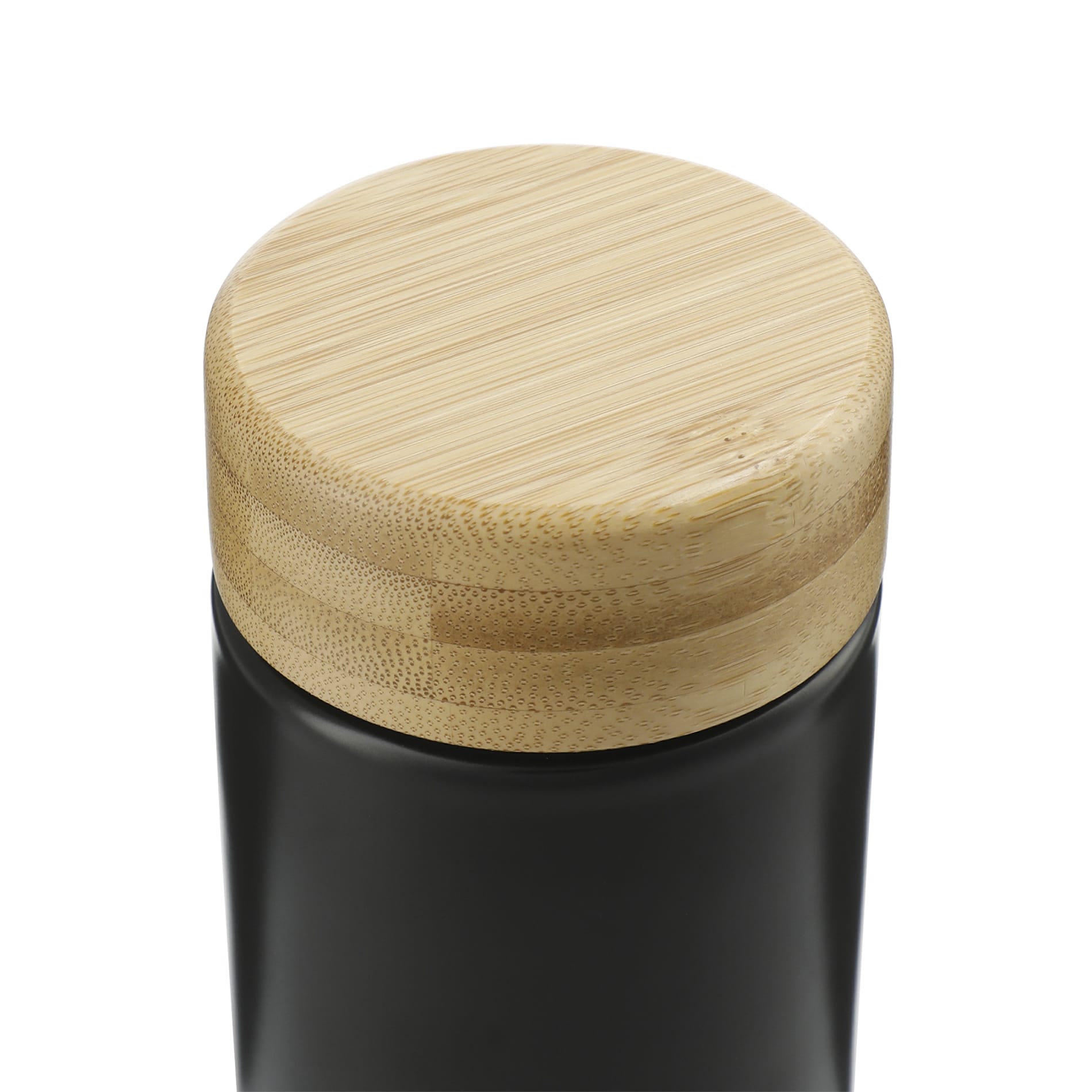 Black Arlo Ceramic Tumbler with Bamboo lid 11oz