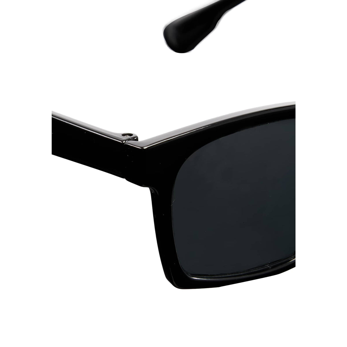 Black Ashley Recycled Square Sunglasses plain