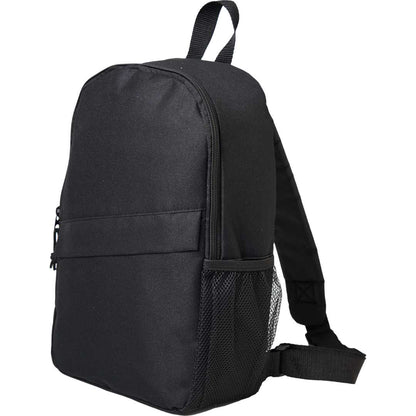 Black Barton Recycled Sling Backpack plain