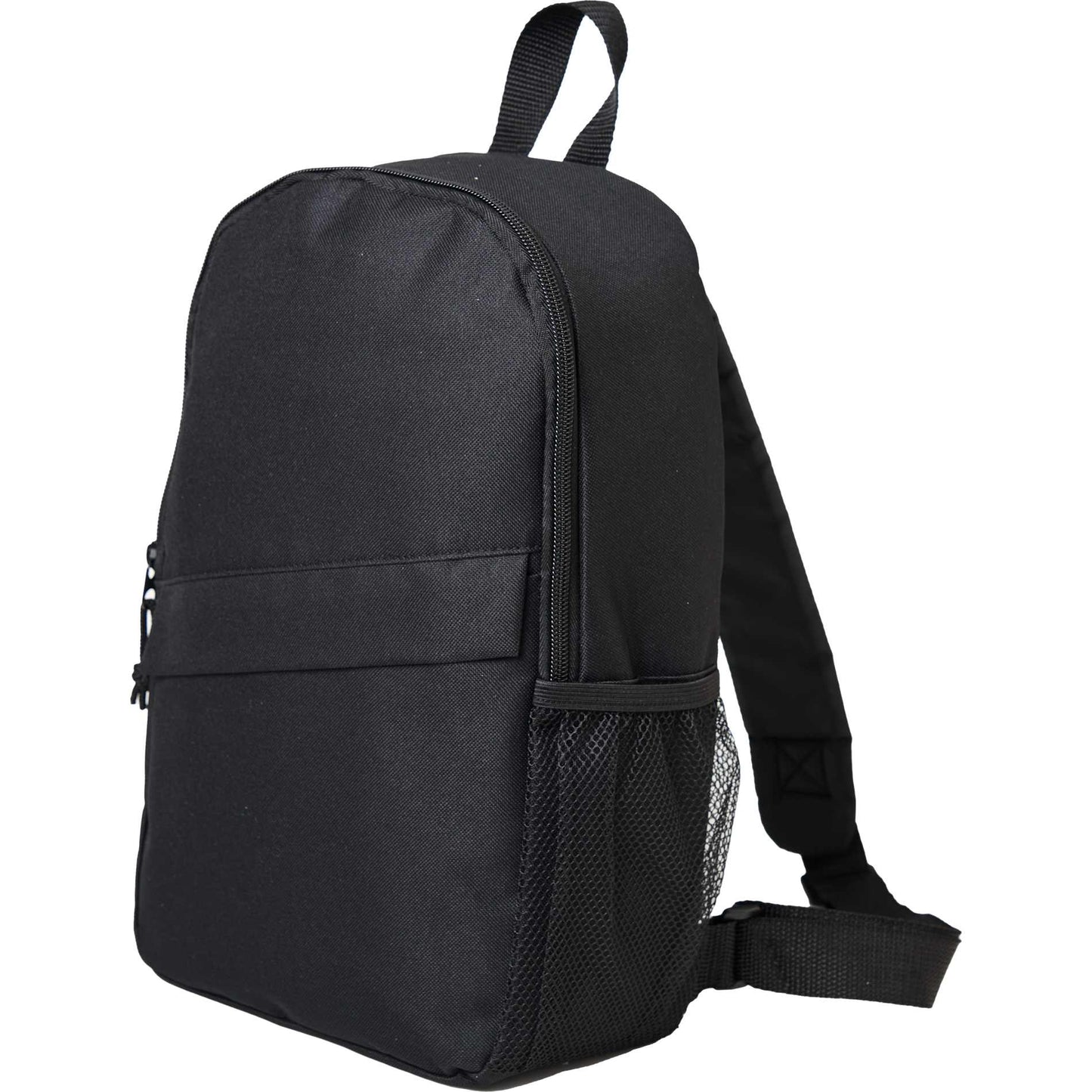 Black Barton Recycled Sling Backpack plain