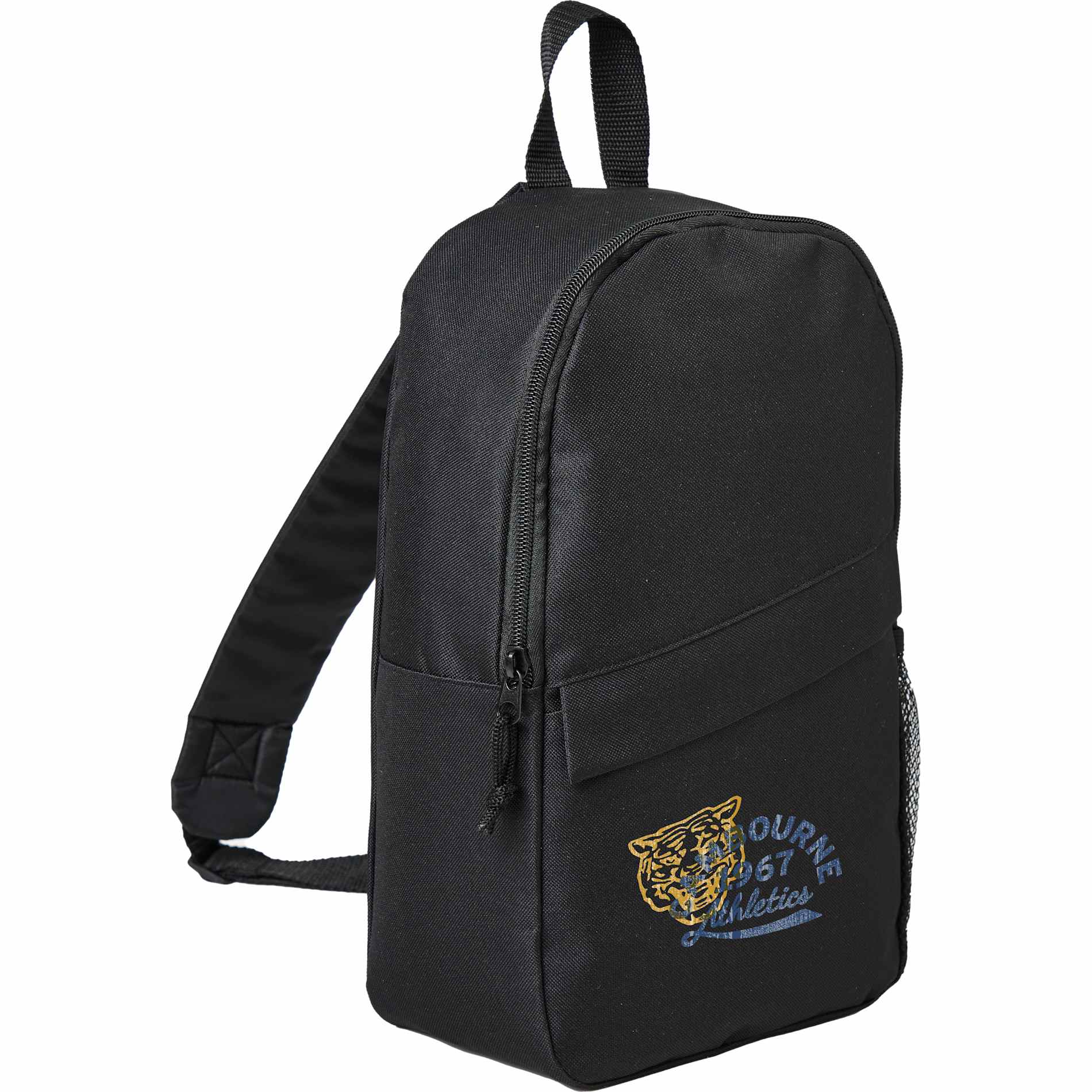 Black Barton Recycled Sling Backpack