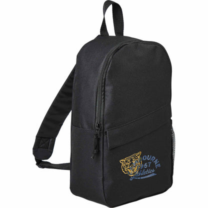 Black Barton Recycled Sling Backpack