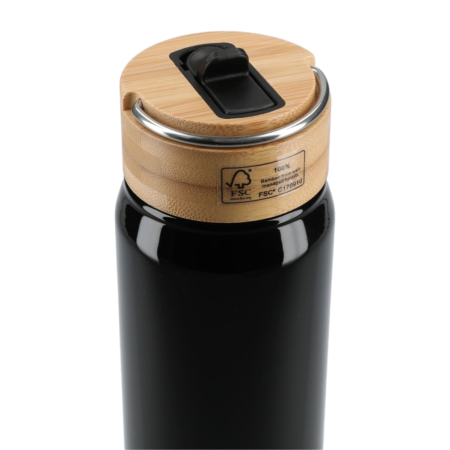 Black Billy 26oz ECO Aluminum Bottle w/ FSC® Bamboo Lid plain