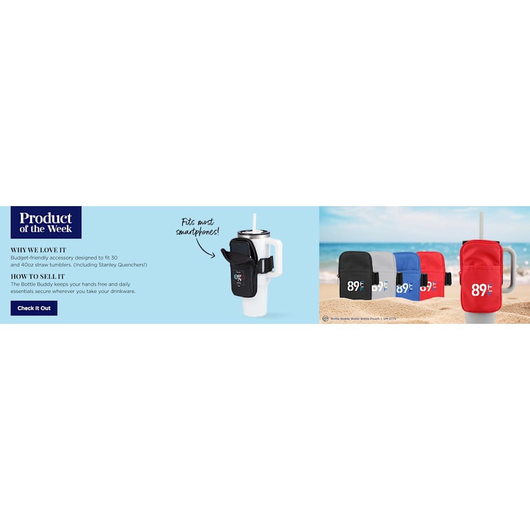 Black Bottle Buddy Water Bottle Pouch