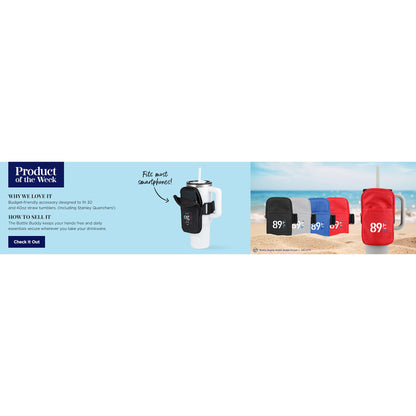 Black Bottle Buddy Water Bottle Pouch