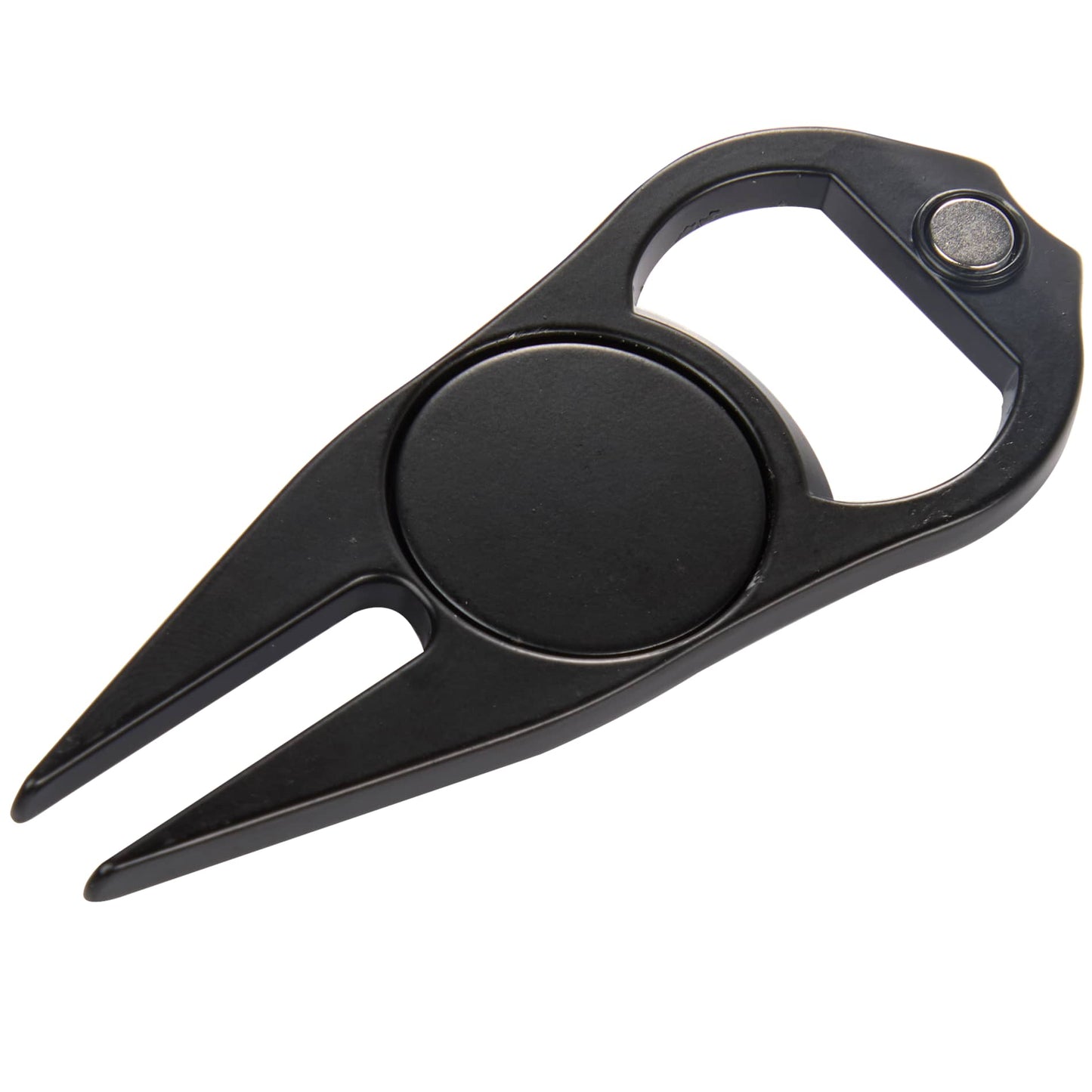 Black Bottle Opener Divot Tool with Ball Marker plain