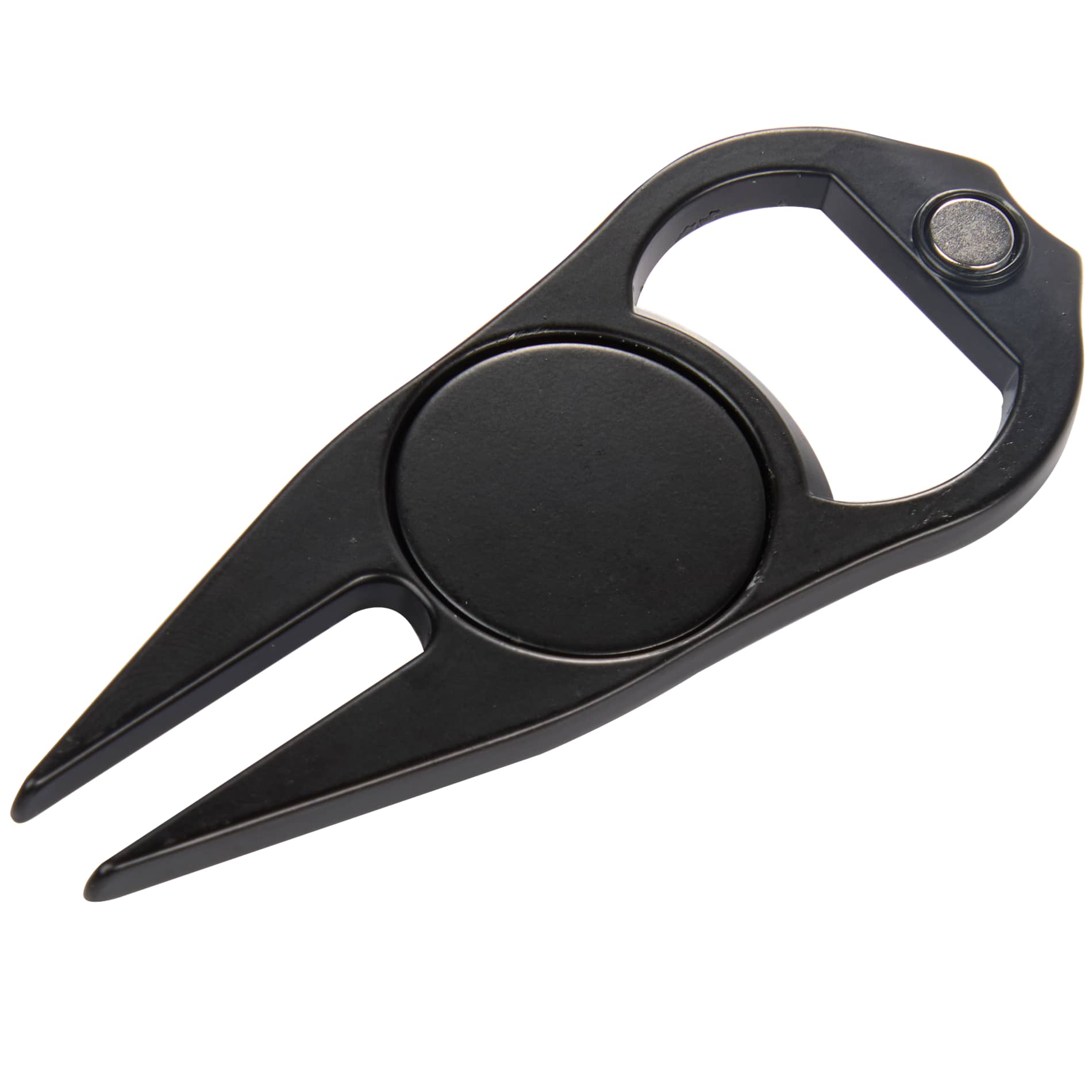 Black Bottle Opener Divot Tool with Ball Marker plain