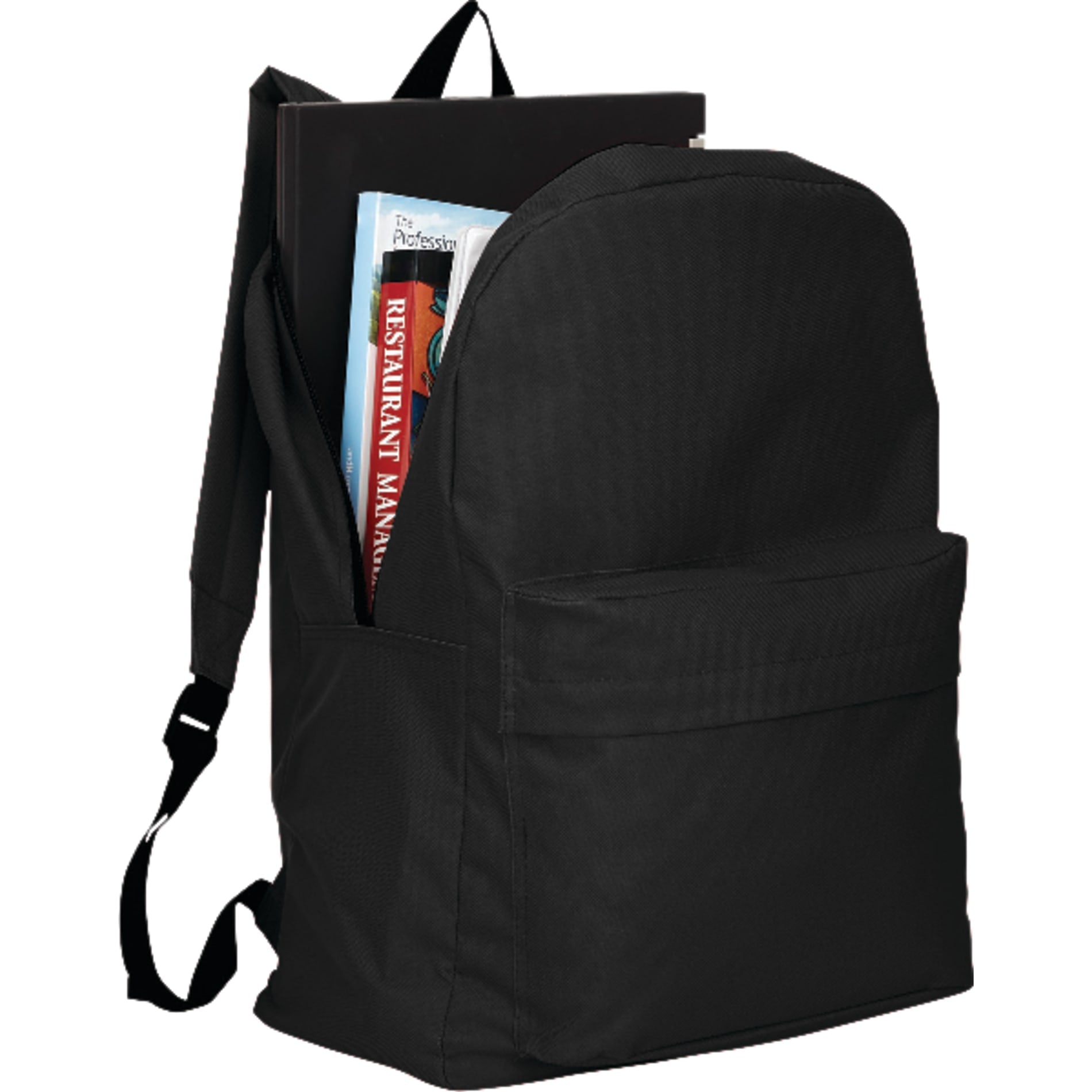 Black Buddy Budget 15" Computer Backpack plain