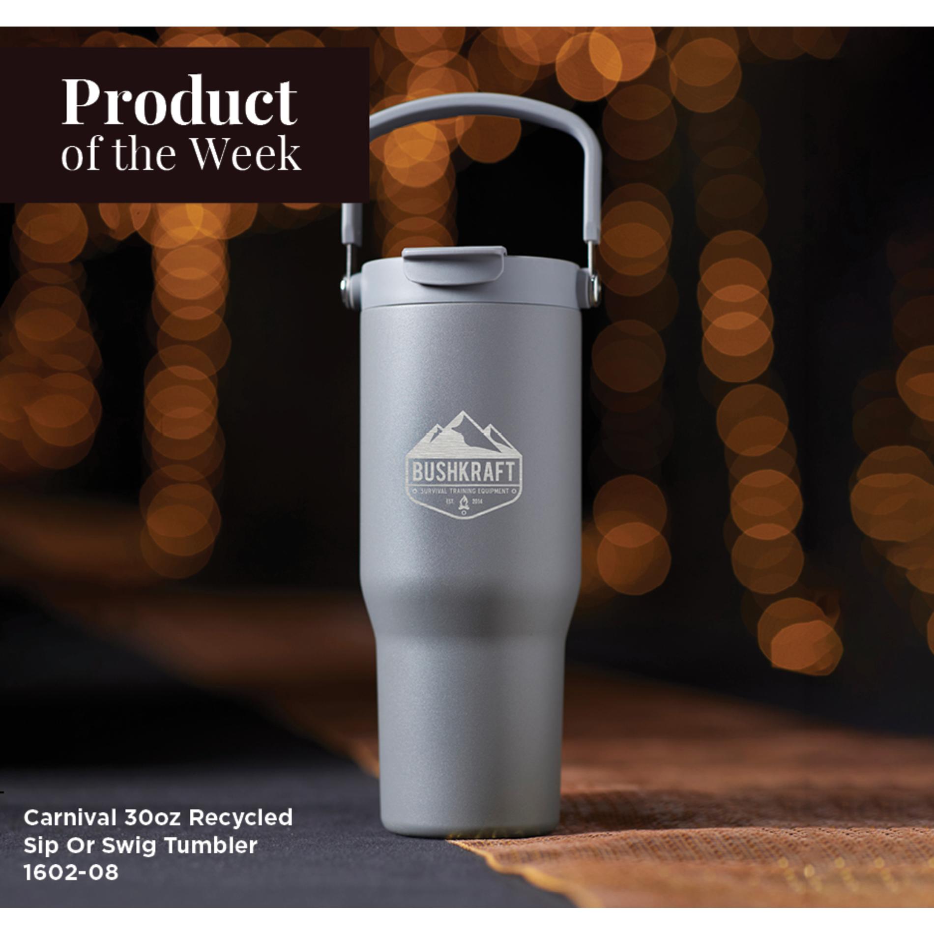 Black Carnival Recycled Sip Or Swig Tumbler 30oz