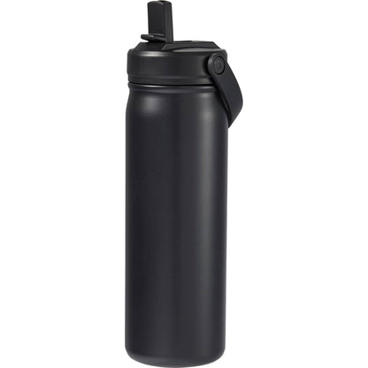 Black Carpo 20oz Straw lid Vacuum Bottle plain