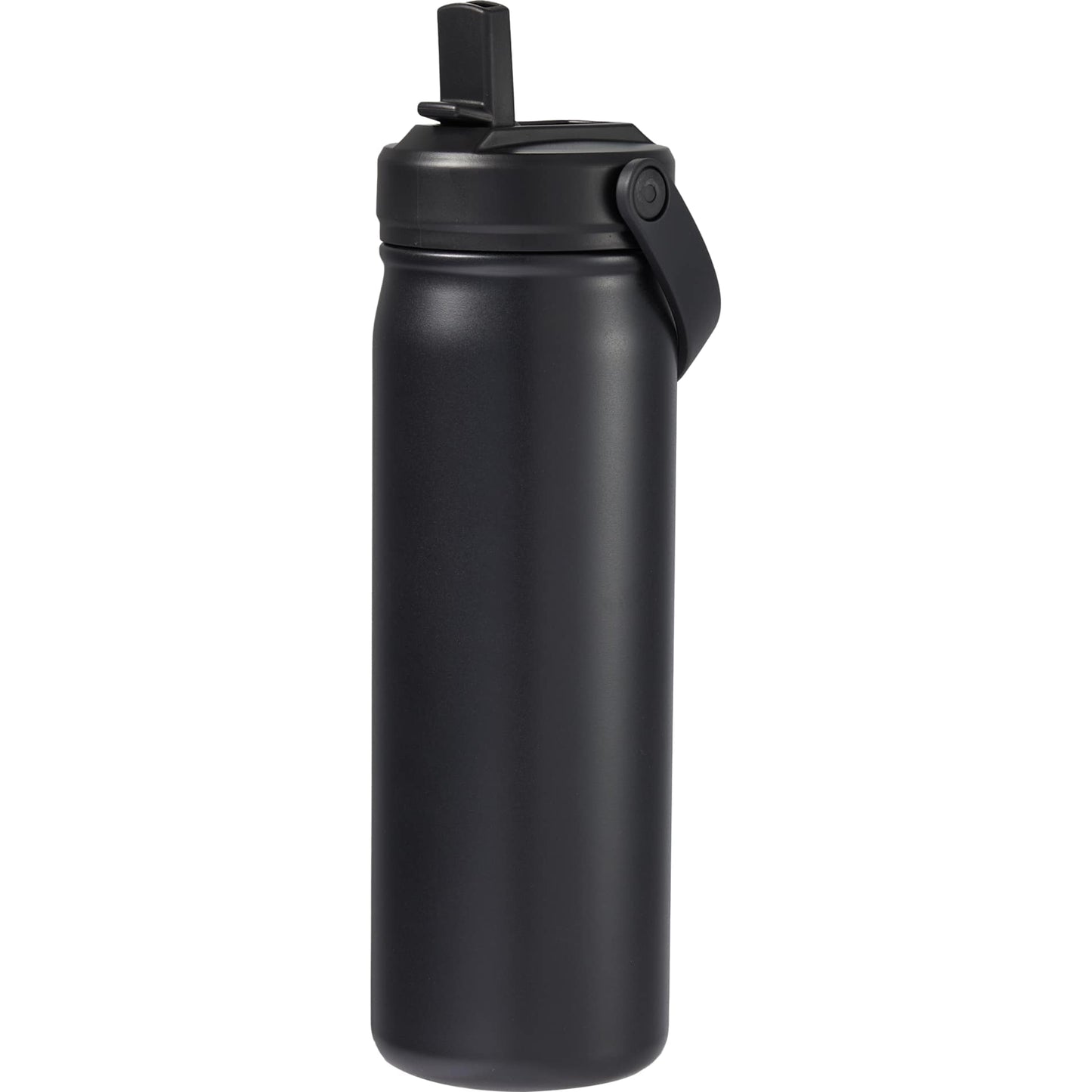 Black Carpo 20oz Straw lid Vacuum Bottle plain