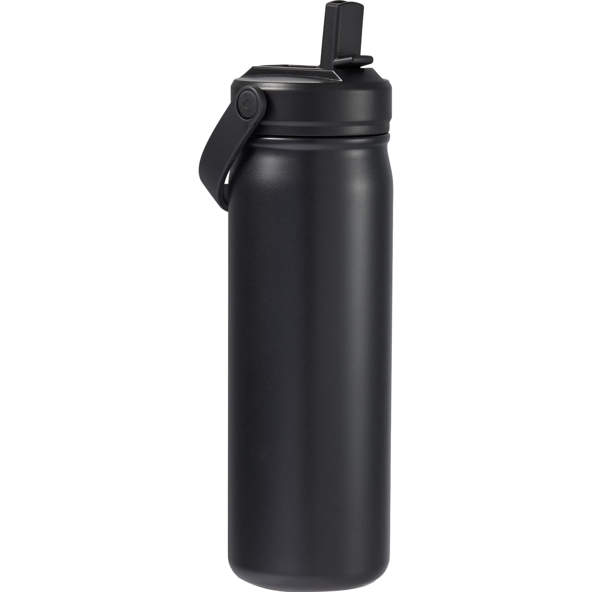 Black Carpo 20oz Straw lid Vacuum Bottle plain