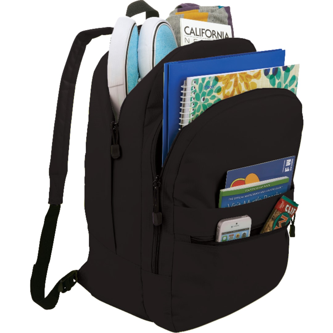 Black Classic Deluxe Backpack plain
