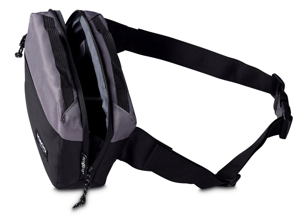 Black-Dark Grey Igloo® Fundamentals Hip Pack Cooler plain