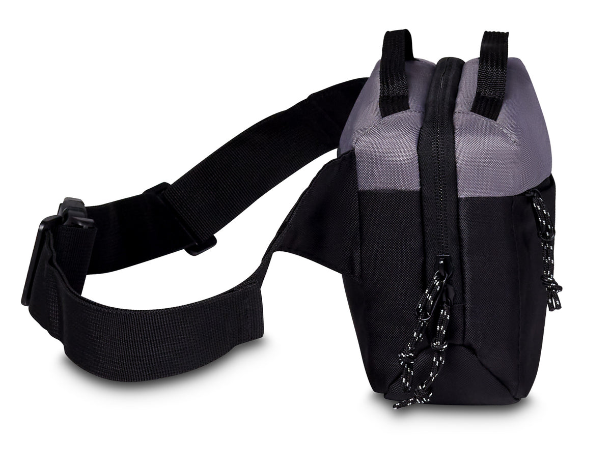 Black-Dark Grey Igloo® Fundamentals Hip Pack Cooler plain
