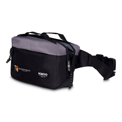 Black-Dark Grey Igloo® Fundamentals Hip Pack Cooler