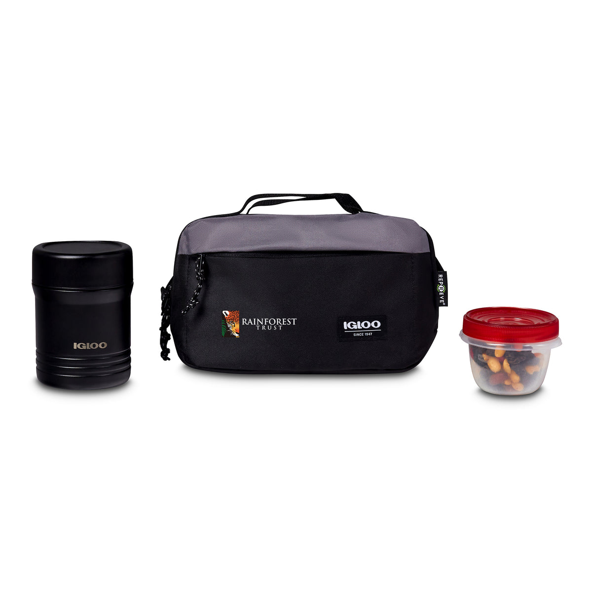 Black-Dark Grey Igloo® Fundamentals Hip Pack Cooler