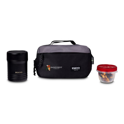 Black-Dark Grey Igloo® Fundamentals Hip Pack Cooler
