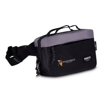 Black-Dark Grey Igloo® Fundamentals Hip Pack Cooler