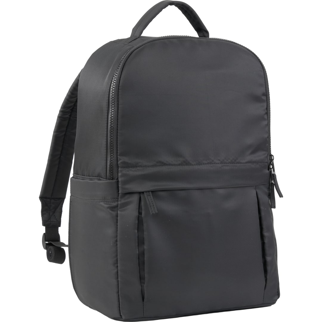 Black Daybreak Recycled 15" Laptop Backpack plain
